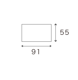 金券サイズ（横）：91×55mm