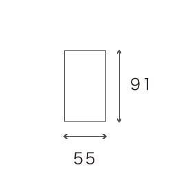 金券サイズ（縦）：55×91mm