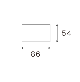 金券サイズ（横）：86×54mm