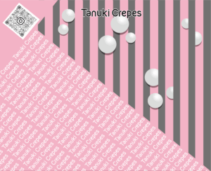 クレープ包装紙印刷オリジナルデザイン