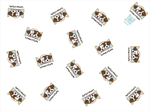 クレープ包装紙印刷オリジナルデザイン